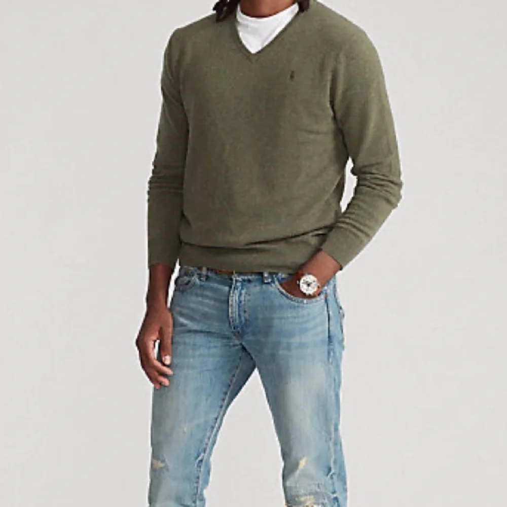 POLO RALPH LAUREN PIMA COTTON SWEATER Size Large NWT Preppy Classic